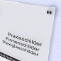 Preview: Acrylglas Satiniert Weiss - Milchglas Schild