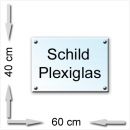 schild plexiglas 40x60cm