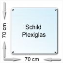 Plexy Schild 70cm